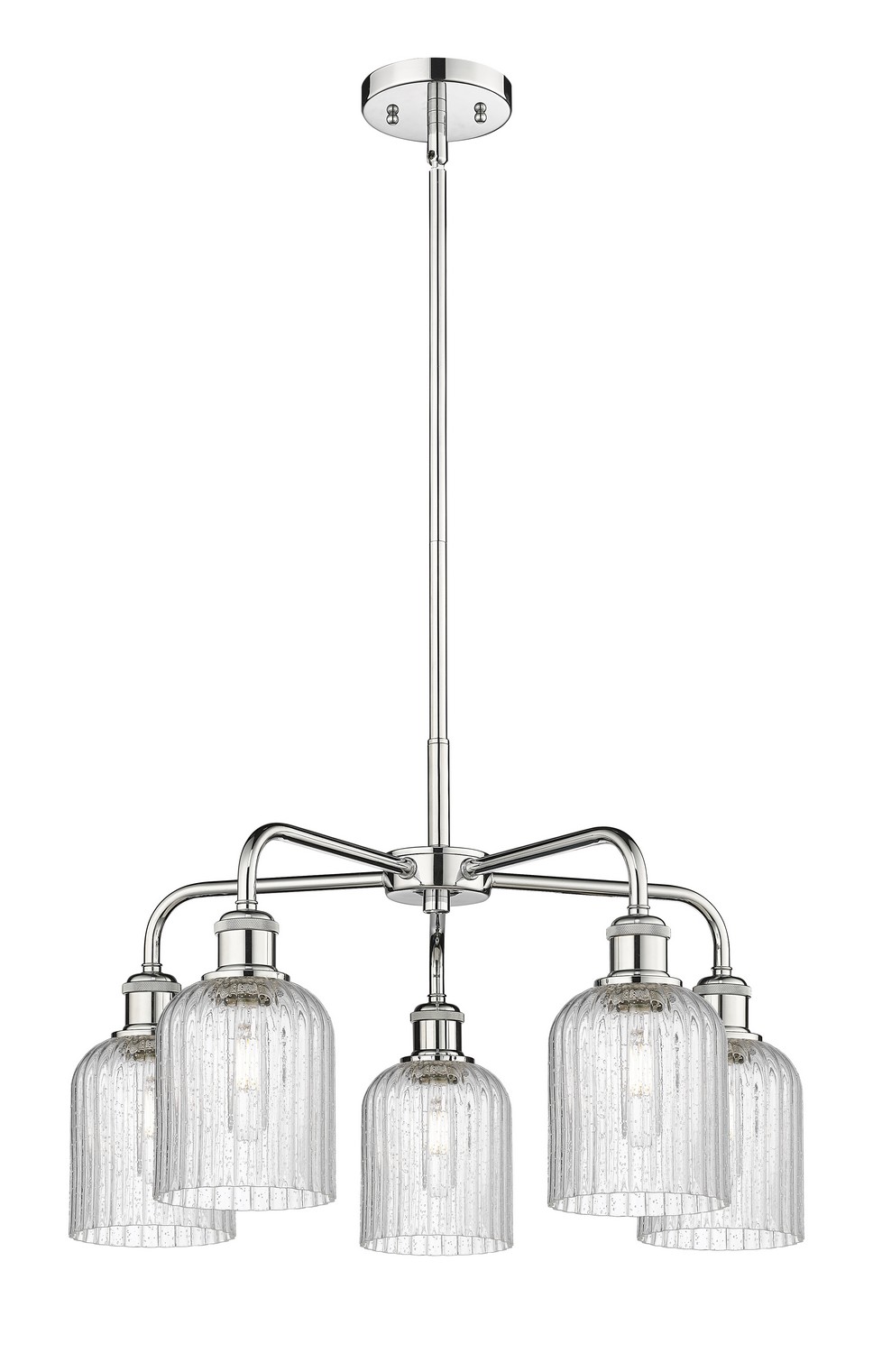 Five Light Chandelier by Innovations - Ballston Collection, Polished Chrome Finish - 516-5CR-PC-G559-5SDY