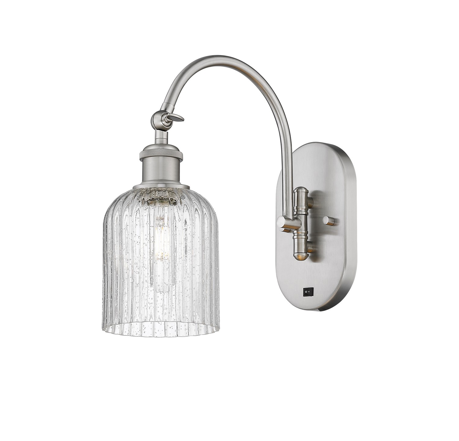 One Light Swing Arm by Innovations - Ballston Collection, Brushed Satin Nickel Finish - 518-1W-SN-G559-5SDY