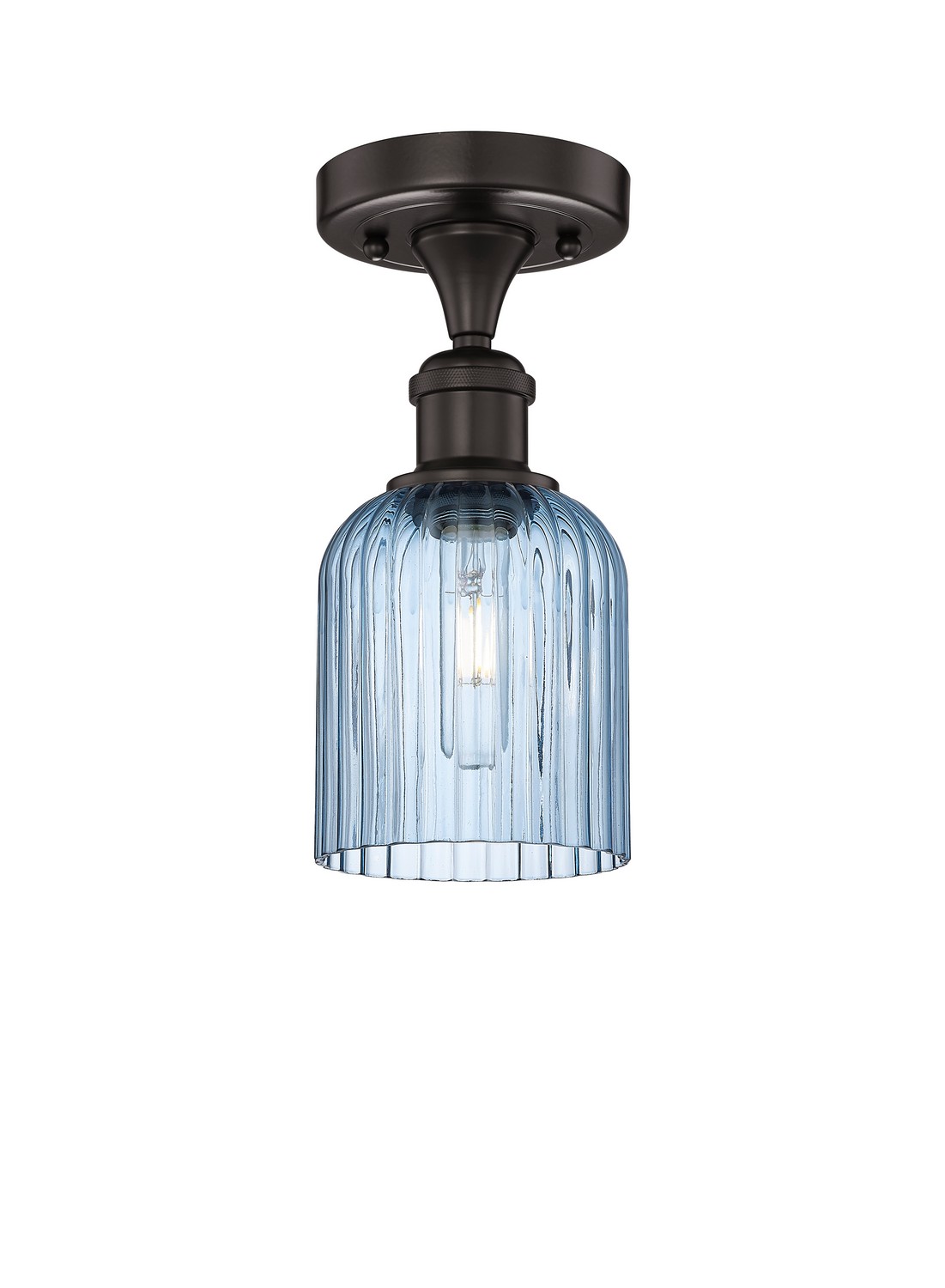 One Light Semi-Flush Mount by Innovations - Edison Collection, Oil Rubbed Bronze Finish - 616-1F-OB-G559-5BL