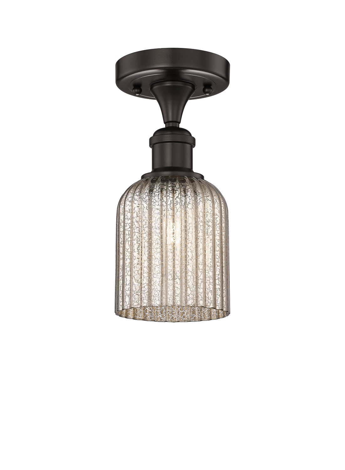 One Light Semi-Flush Mount by Innovations - Edison Collection, Oil Rubbed Bronze Finish - 616-1F-OB-G559-5ME