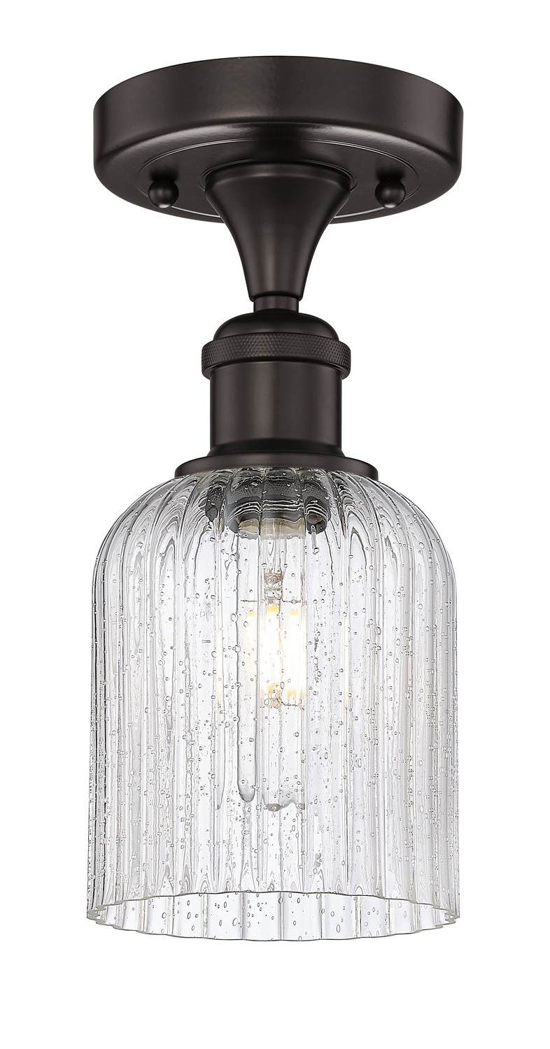 One Light Semi-Flush Mount by Innovations - Edison Collection, Oil Rubbed Bronze Finish - 616-1F-OB-G559-5SDY