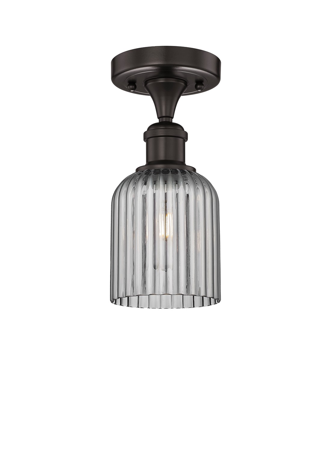 One Light Semi-Flush Mount by Innovations - Edison Collection, Oil Rubbed Bronze Finish - 616-1F-OB-G559-5SM