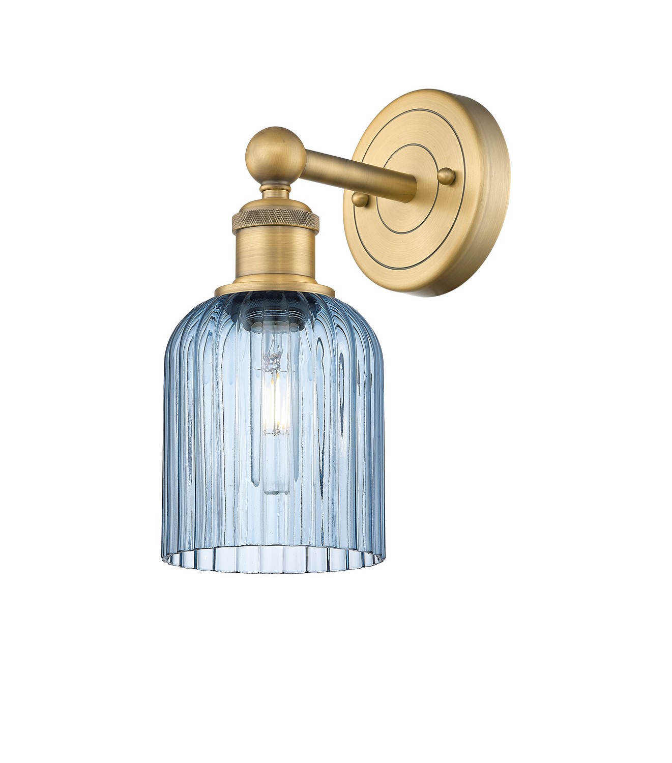 One Light Wall Sconce by Innovations - Edison Collection, Brushed Brass Finish - 616-1W-BB-G559-5BL
