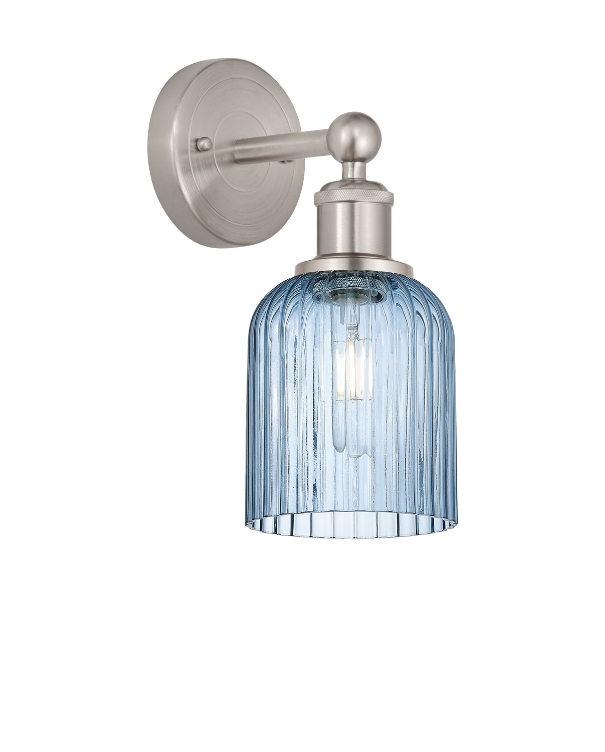 One Light Wall Sconce by Innovations - Edison Collection, Brushed Satin Nickel Finish - 616-1W-SN-G559-5BL