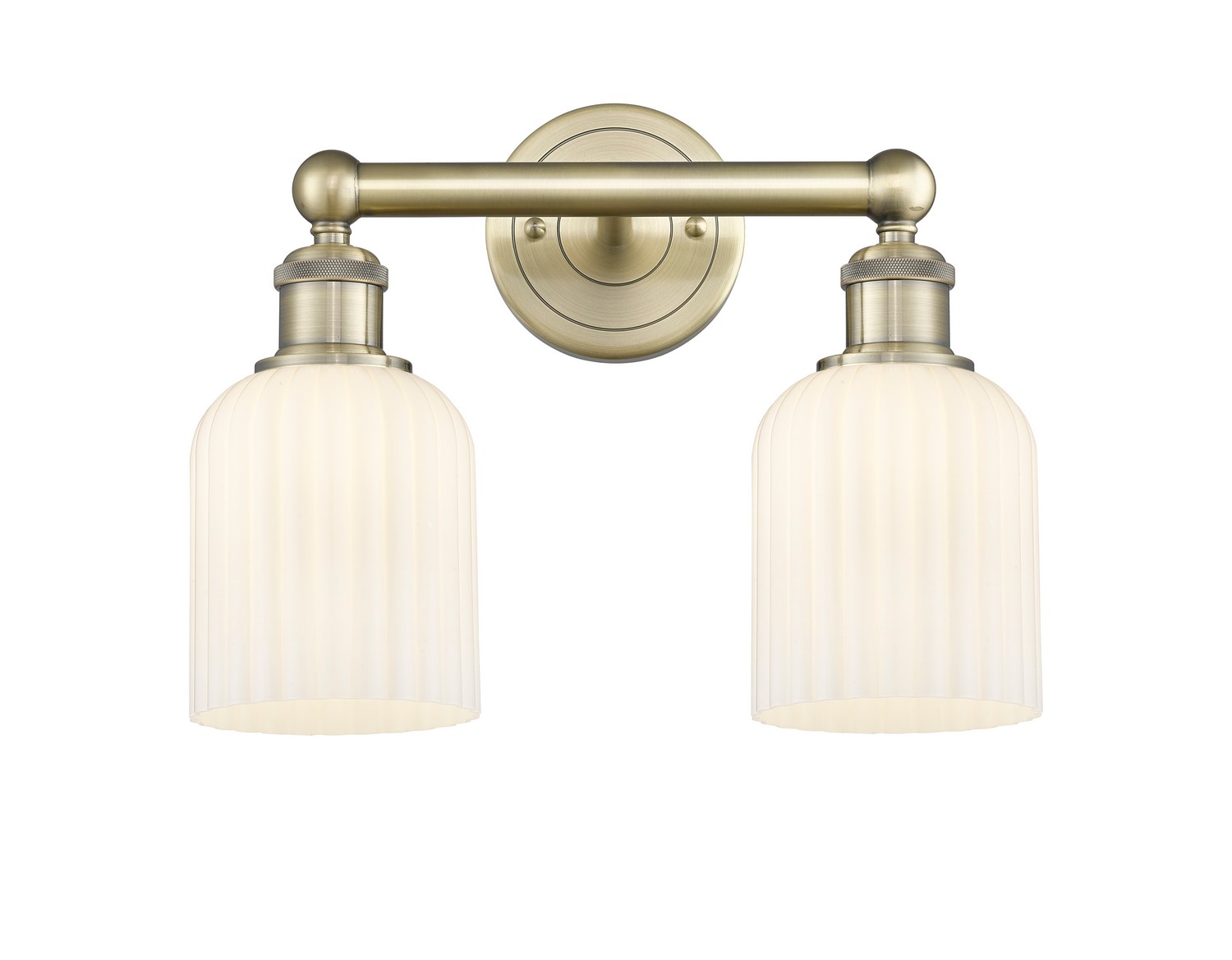 Two Light Bath Vanity by Innovations - Edison Collection, Antique Brass Finish - 616-2W-AB-G559-5GWH