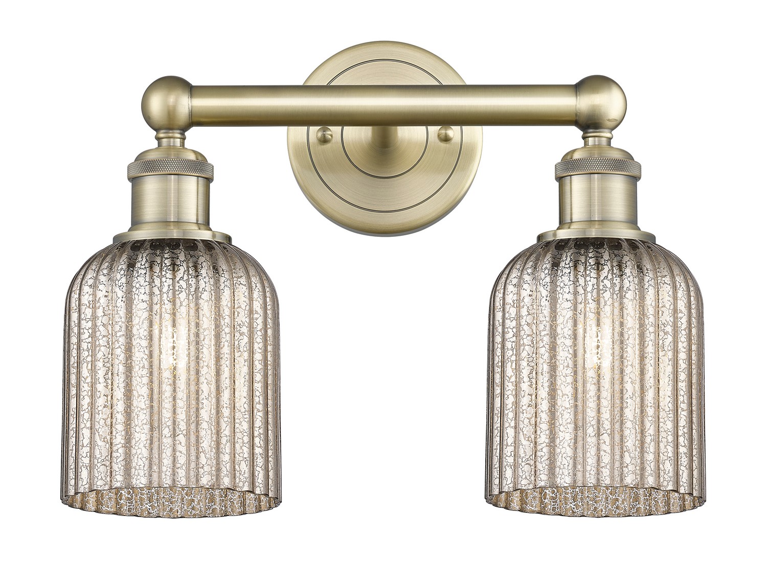 Two Light Bath Vanity by Innovations - Edison Collection, Antique Brass Finish - 616-2W-AB-G559-5ME