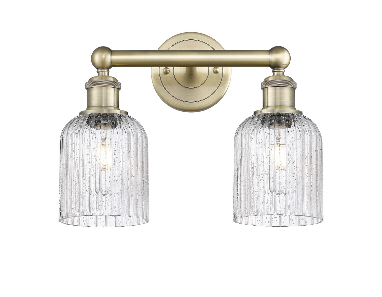 Two Light Bath Vanity by Innovations - Edison Collection, Antique Brass Finish - 616-2W-AB-G559-5SDY