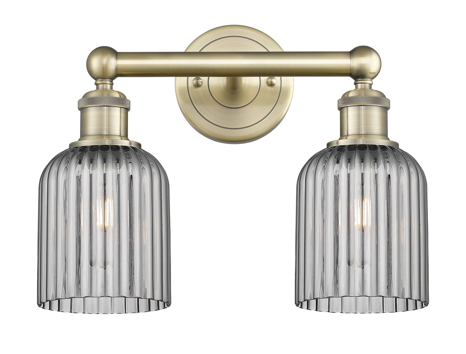 Two Light Bath Vanity by Innovations - Edison Collection, Antique Brass Finish - 616-2W-AB-G559-5SM