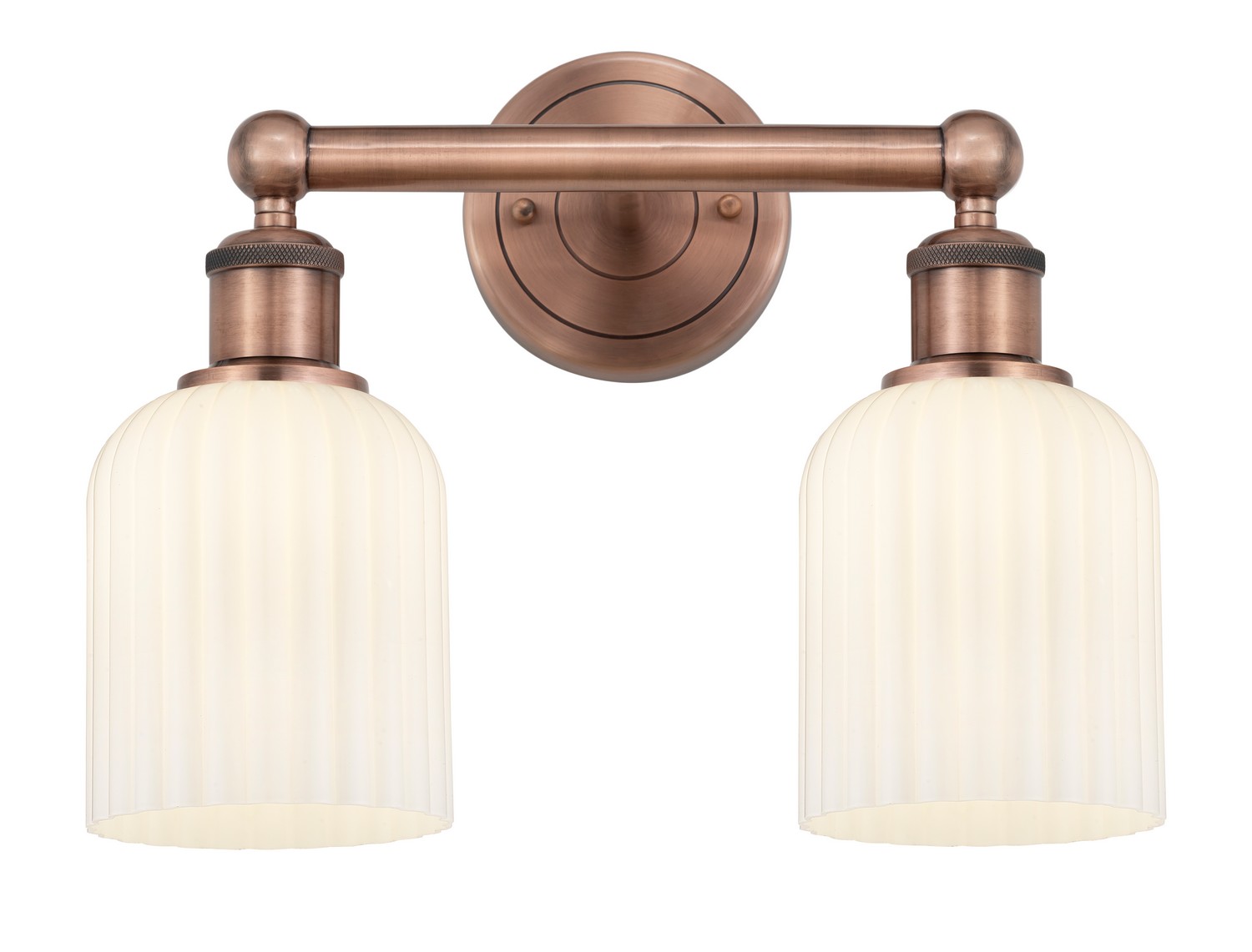Two Light Bath Vanity by Innovations - Edison Collection, Antique Copper Finish - 616-2W-AC-G559-5GWH