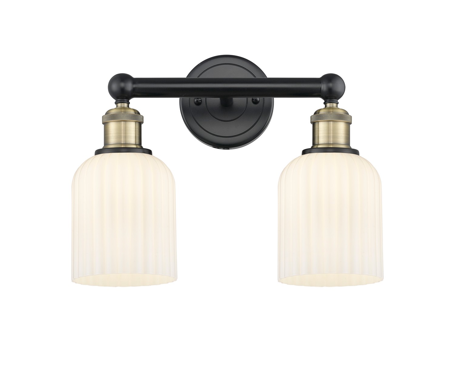 Two Light Bath Vanity by Innovations - Edison Collection, Black Antique Brass Finish - 616-2W-BAB-G559-5GWH