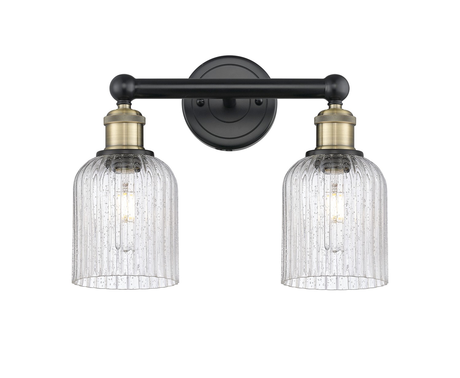 Two Light Bath Vanity by Innovations - Edison Collection, Black Antique Brass Finish - 616-2W-BAB-G559-5SDY