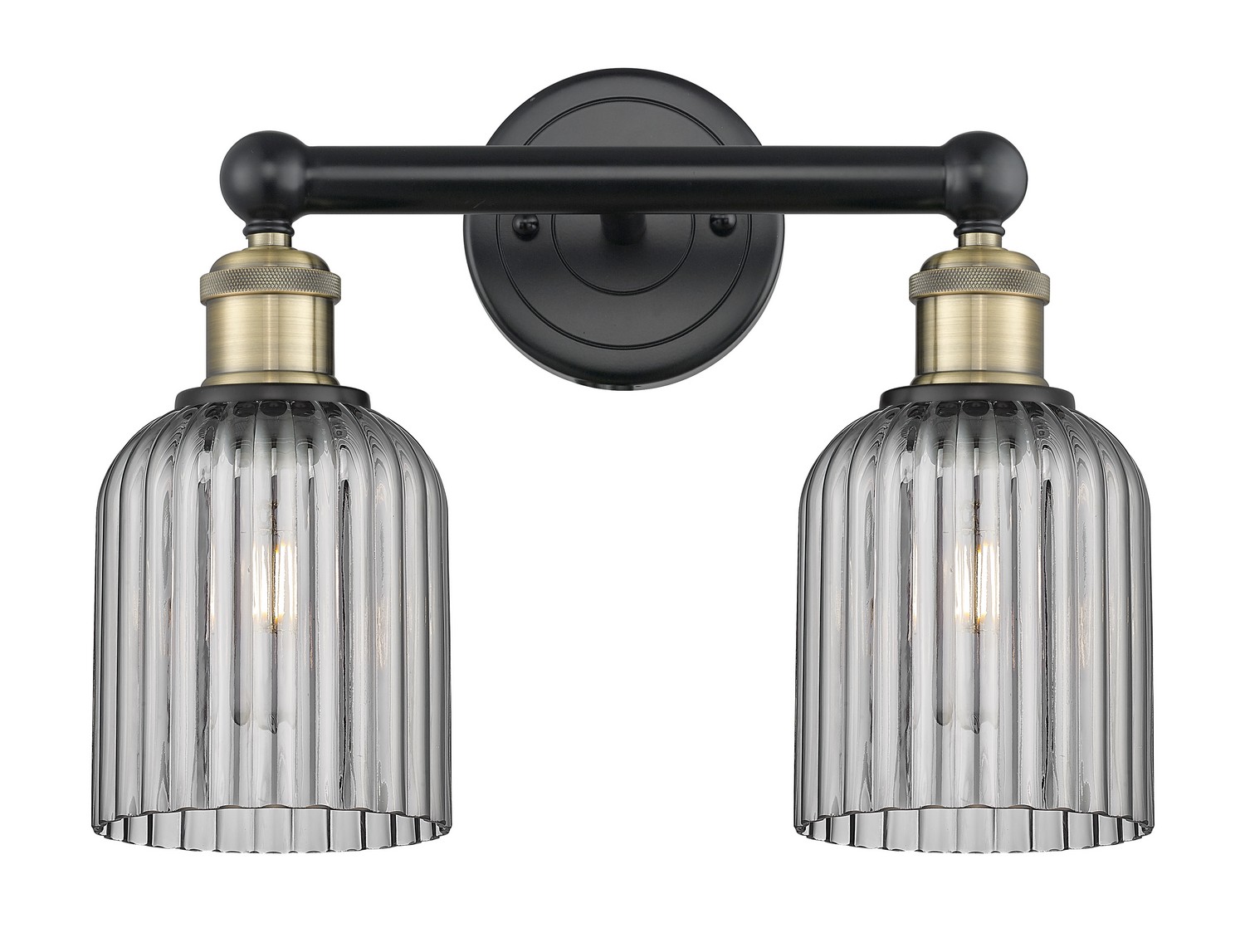 Two Light Bath Vanity by Innovations - Edison Collection, Black Antique Brass Finish - 616-2W-BAB-G559-5SM