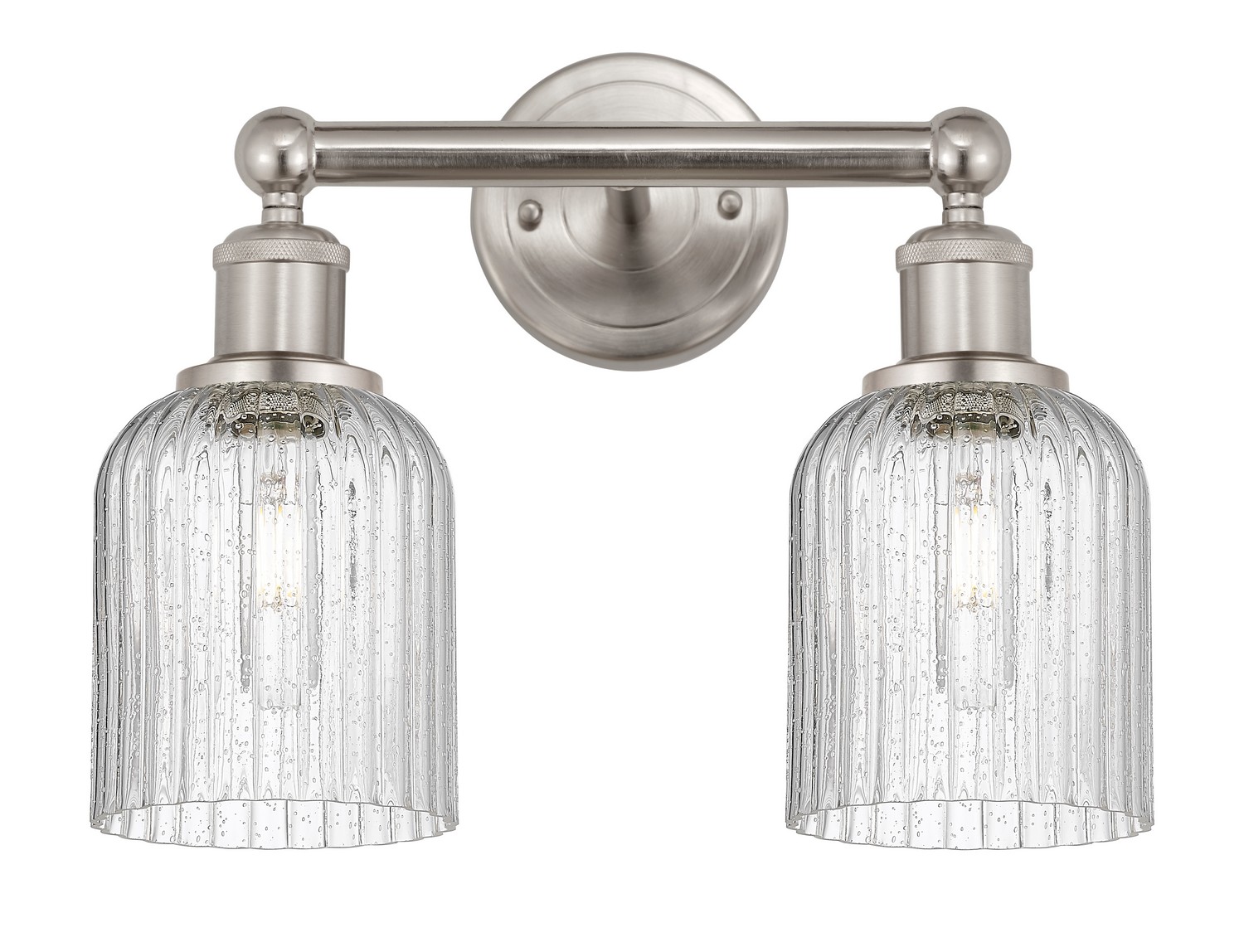 Two Light Bath Vanity by Innovations - Edison Collection, Brushed Satin Nickel Finish - 616-2W-SN-G559-5SDY