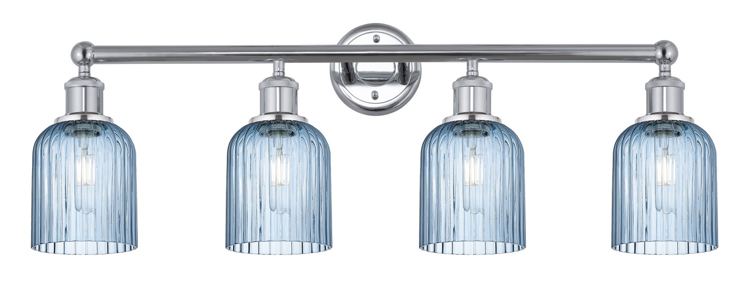 Four Light Bath Vanity by Innovations - Edison Collection, Polished Chrome Finish - 616-4W-PC-G559-5BL
