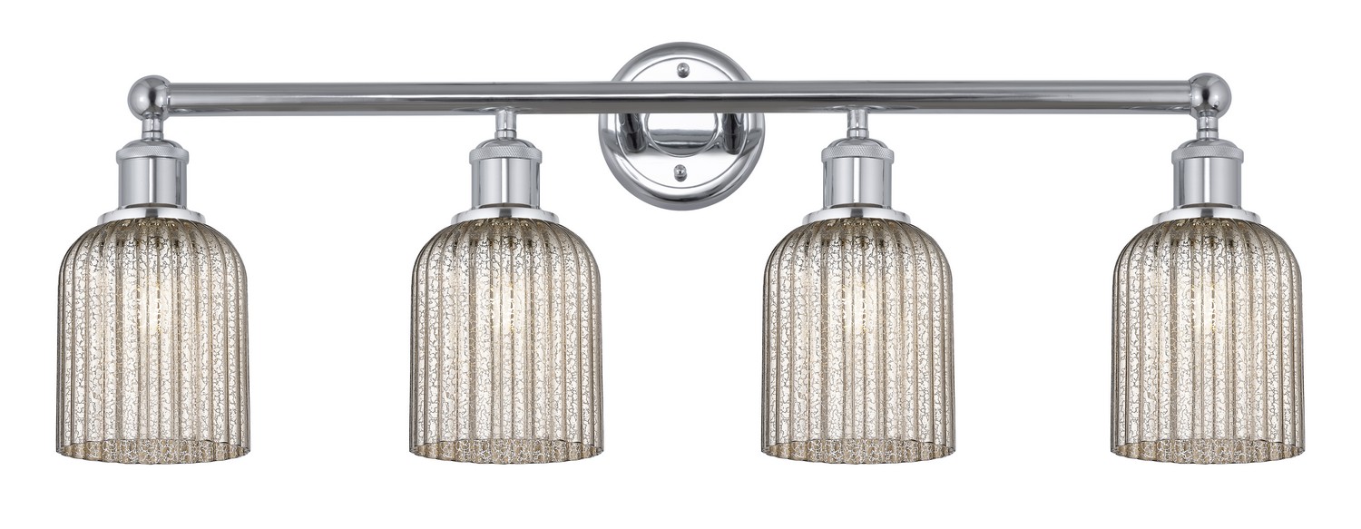 Four Light Bath Vanity by Innovations - Edison Collection, Polished Chrome Finish - 616-4W-PC-G559-5ME