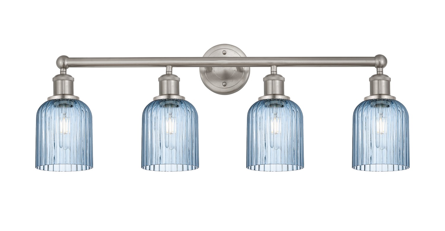 Four Light Bath Vanity by Innovations - Edison Collection, Brushed Satin Nickel Finish - 616-4W-SN-G559-5BL