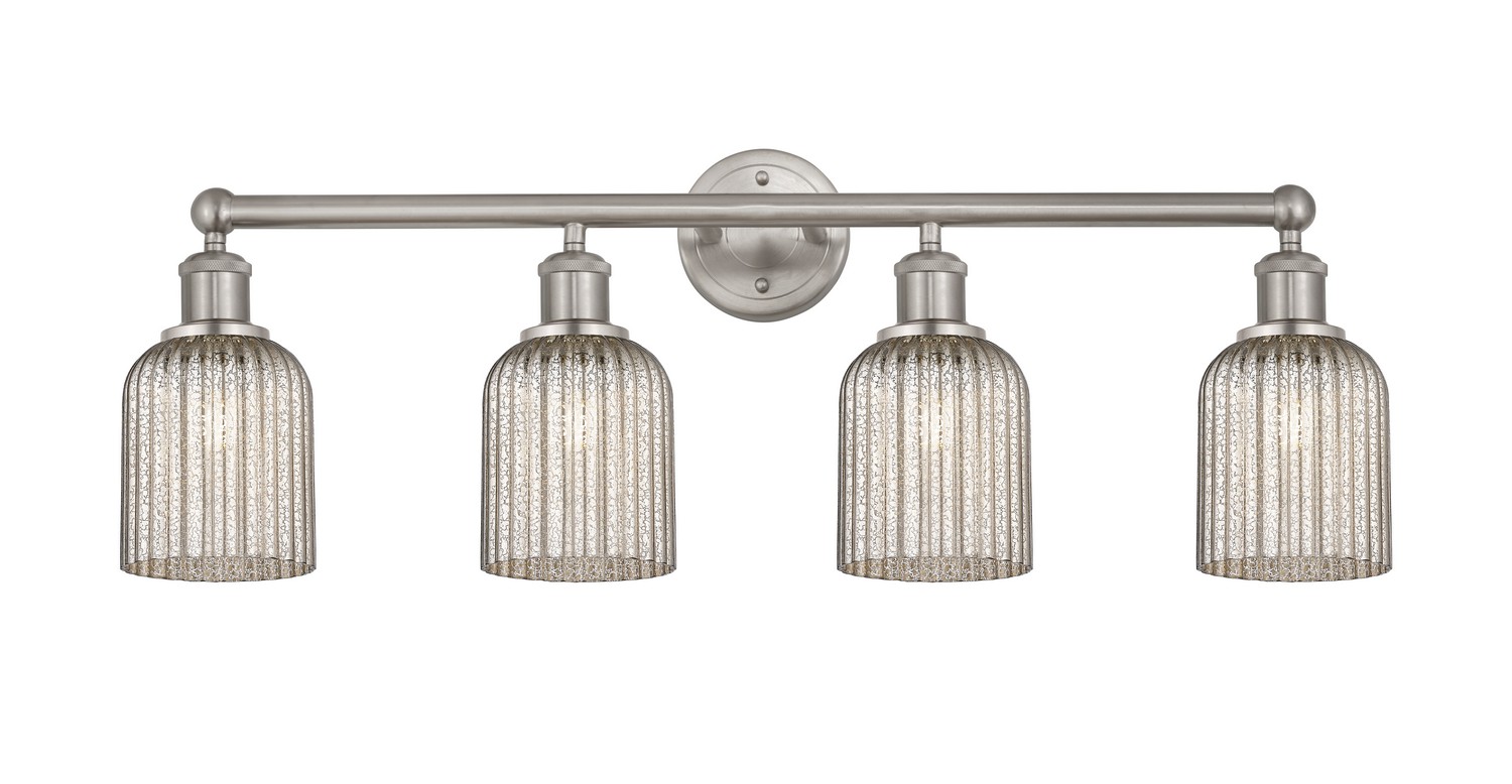 Four Light Bath Vanity by Innovations - Edison Collection, Brushed Satin Nickel Finish - 616-4W-SN-G559-5ME