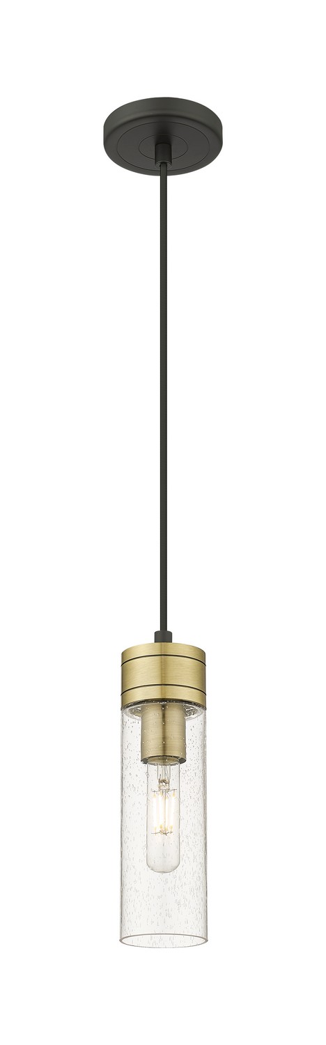 One Light Mini Pendant by Innovations - Downtown Urban Collection, Black Antique Brass Finish - 617-1P-BAB-G617-8SDY