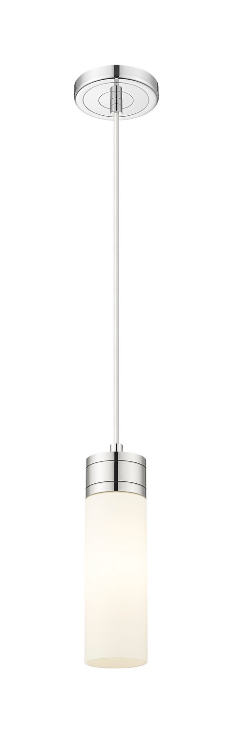 One Light Mini Pendant by Innovations - Downtown Urban Collection, Polished Chrome Finish - 617-1P-PC-G617-8WH