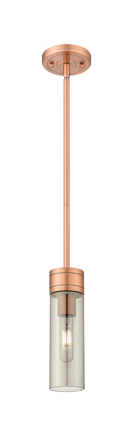 One Light Mini Pendant by Innovations - Downtown Urban Collection, Antique Copper Finish - 617-1S-AC-G617-8SM
