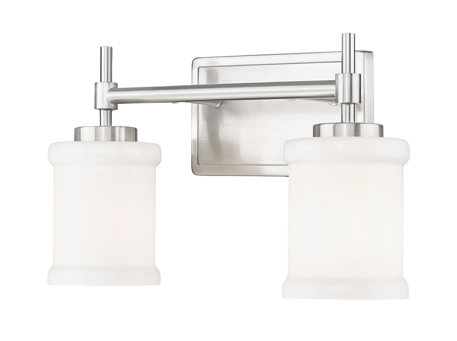 Photos - Chandelier / Lamp Z-Lite Brushed Nickel Bathroom Vanity Light from the Cadoc Collection 622-2V-BN
