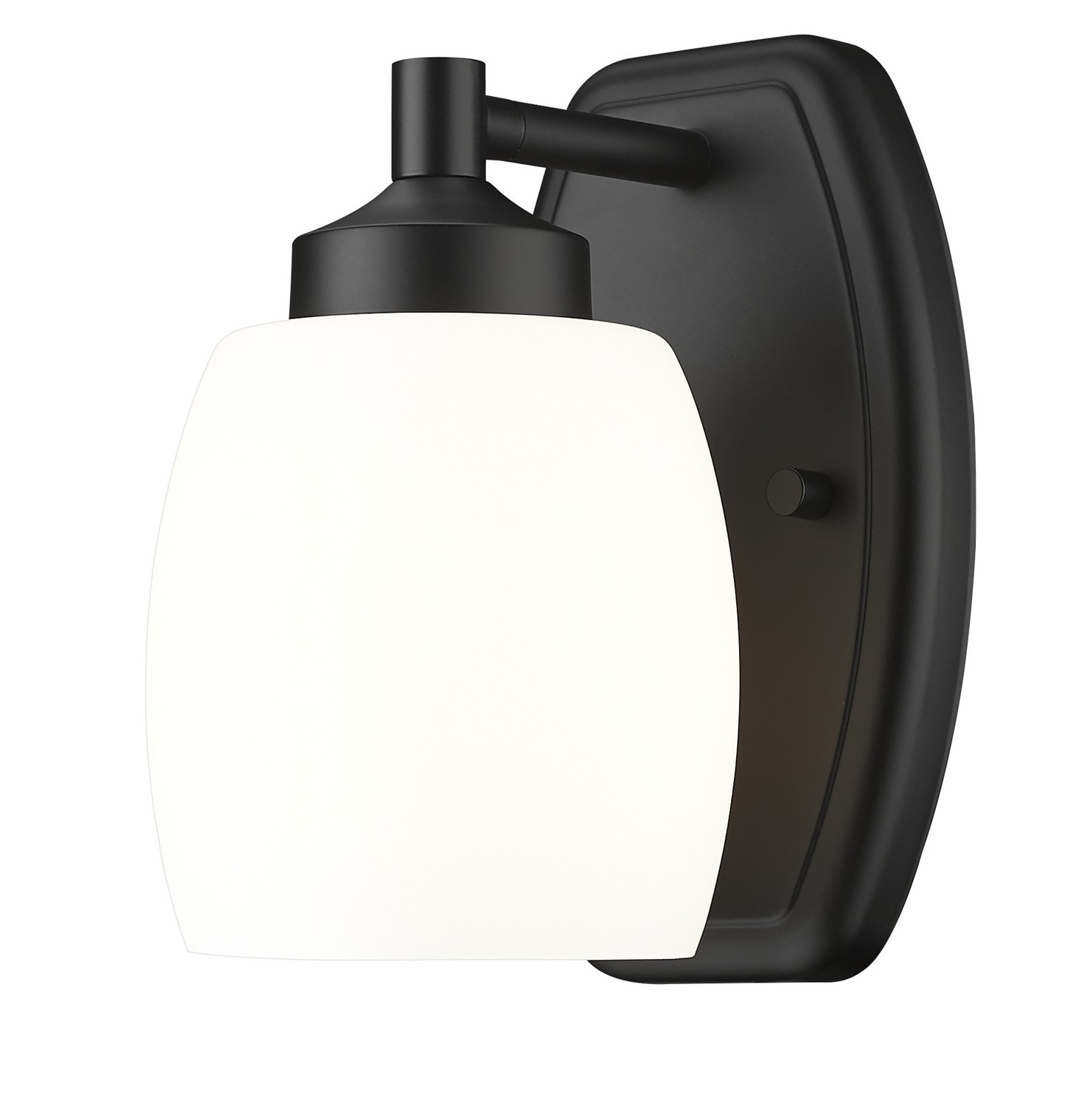 Photos - Chandelier / Lamp Z-Lite Matte Black Wall Sconce from the Kendrick Collection 745-1S-MB