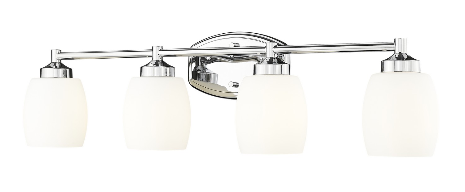 Photos - Chandelier / Lamp Z-Lite Chrome Bathroom Vanity Light from the Kendrick Collection 745-4V-CH