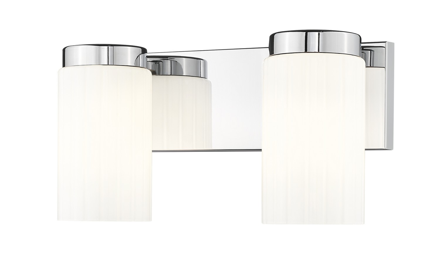 Two Light Vanity by Z-Lite - Burk Collection, Chrome Finish - 746-2V-CH