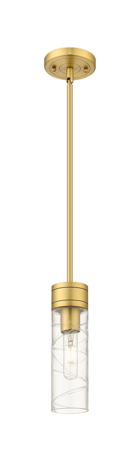One Light Mini Pendant by Innovations - Downtown Urban Collection, Brushed Brass Finish - 617-1S-BB-G617-8DE