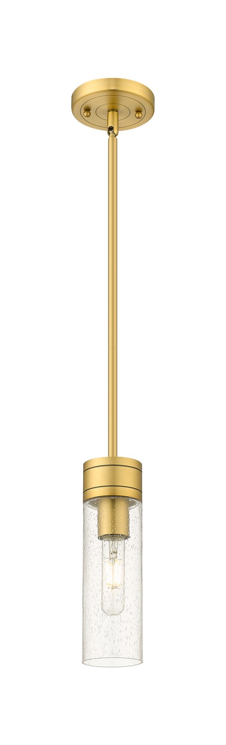 One Light Mini Pendant by Innovations - Downtown Urban Collection, Brushed Brass Finish - 617-1S-BB-G617-8SDY
