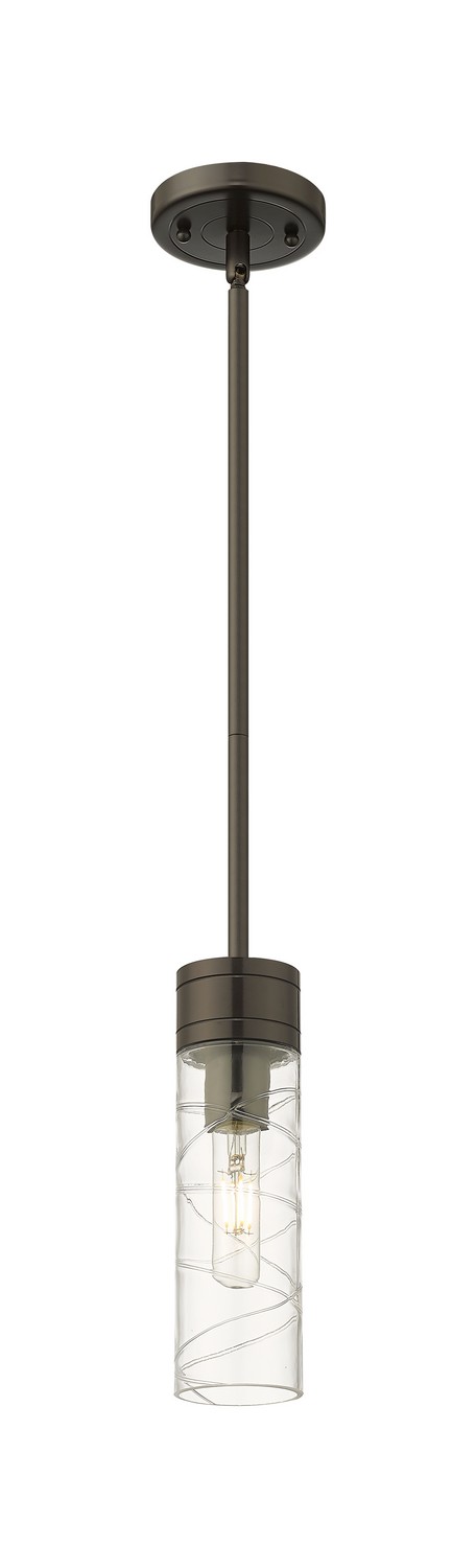 One Light Mini Pendant by Innovations - Downtown Urban Collection, Oil Rubbed Bronze Finish - 617-1S-OB-G617-8DE