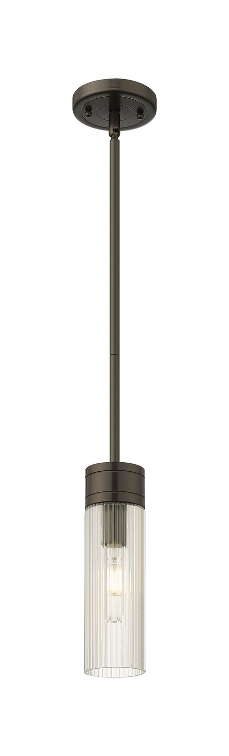One Light Mini Pendant by Innovations - Downtown Urban Collection, Oil Rubbed Bronze Finish - 617-1S-OB-G617-8SCL