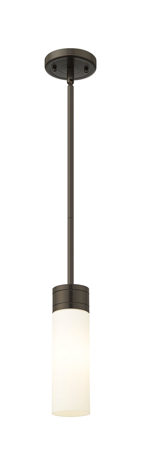 One Light Mini Pendant by Innovations - Downtown Urban Collection, Oil Rubbed Bronze Finish - 617-1S-OB-G617-8WH