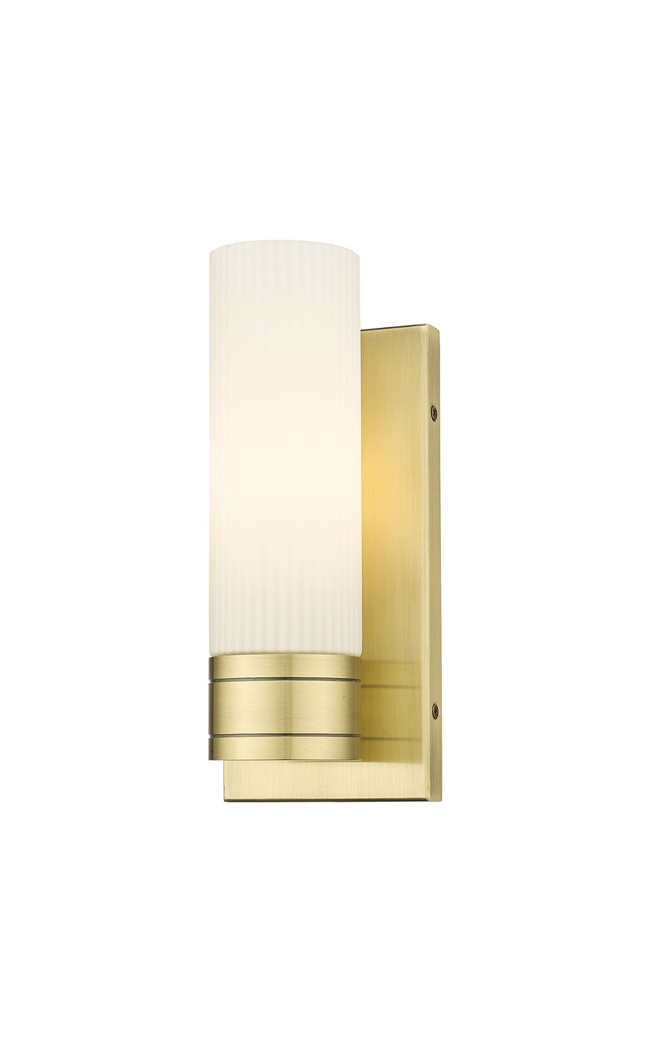 One Light Wall Sconce by Innovations - Downtown Urban Collection, Antique Brass Finish - 617-1W-AB-G617-8SWH