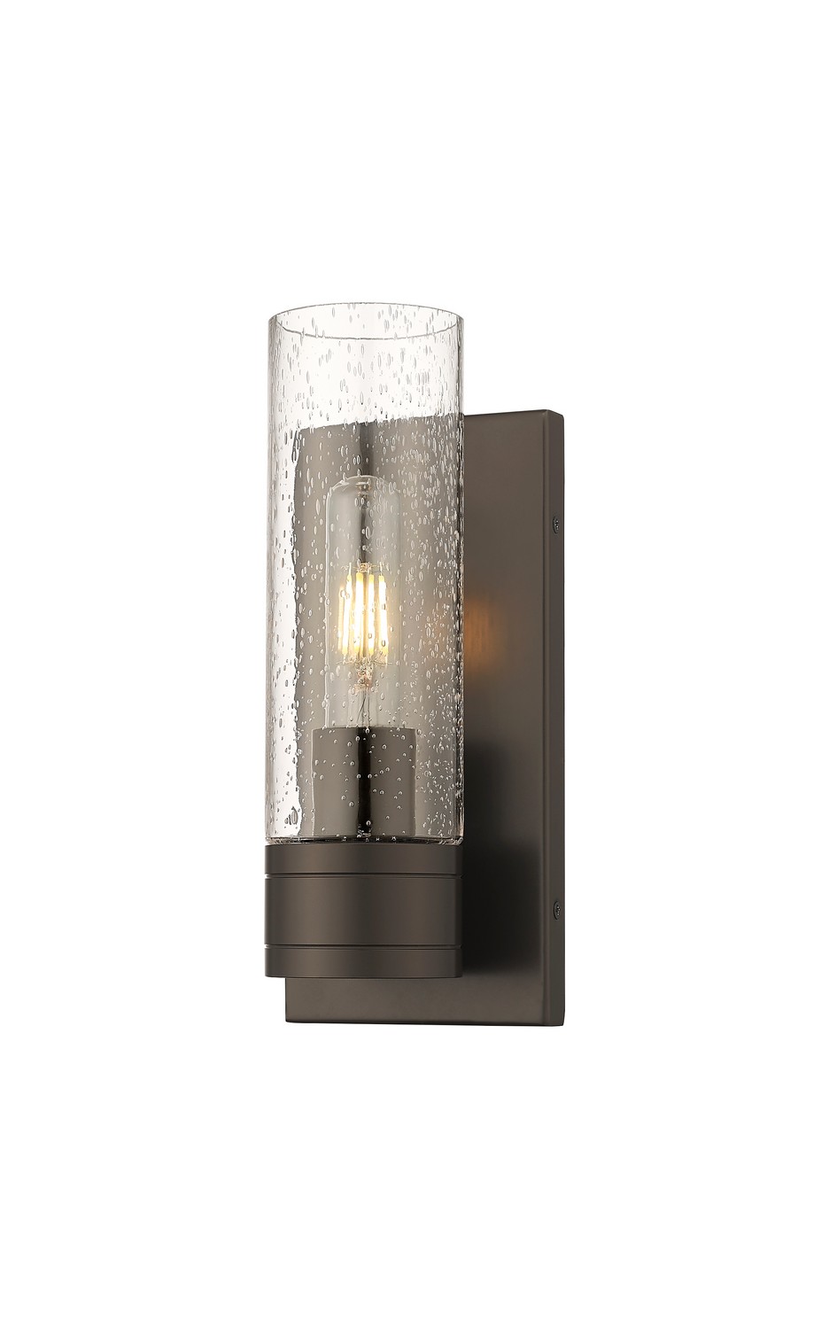 One Light Wall Sconce by Innovations - Downtown Urban Collection, Oil Rubbed Bronze Finish - 617-1W-OB-G617-8SDY