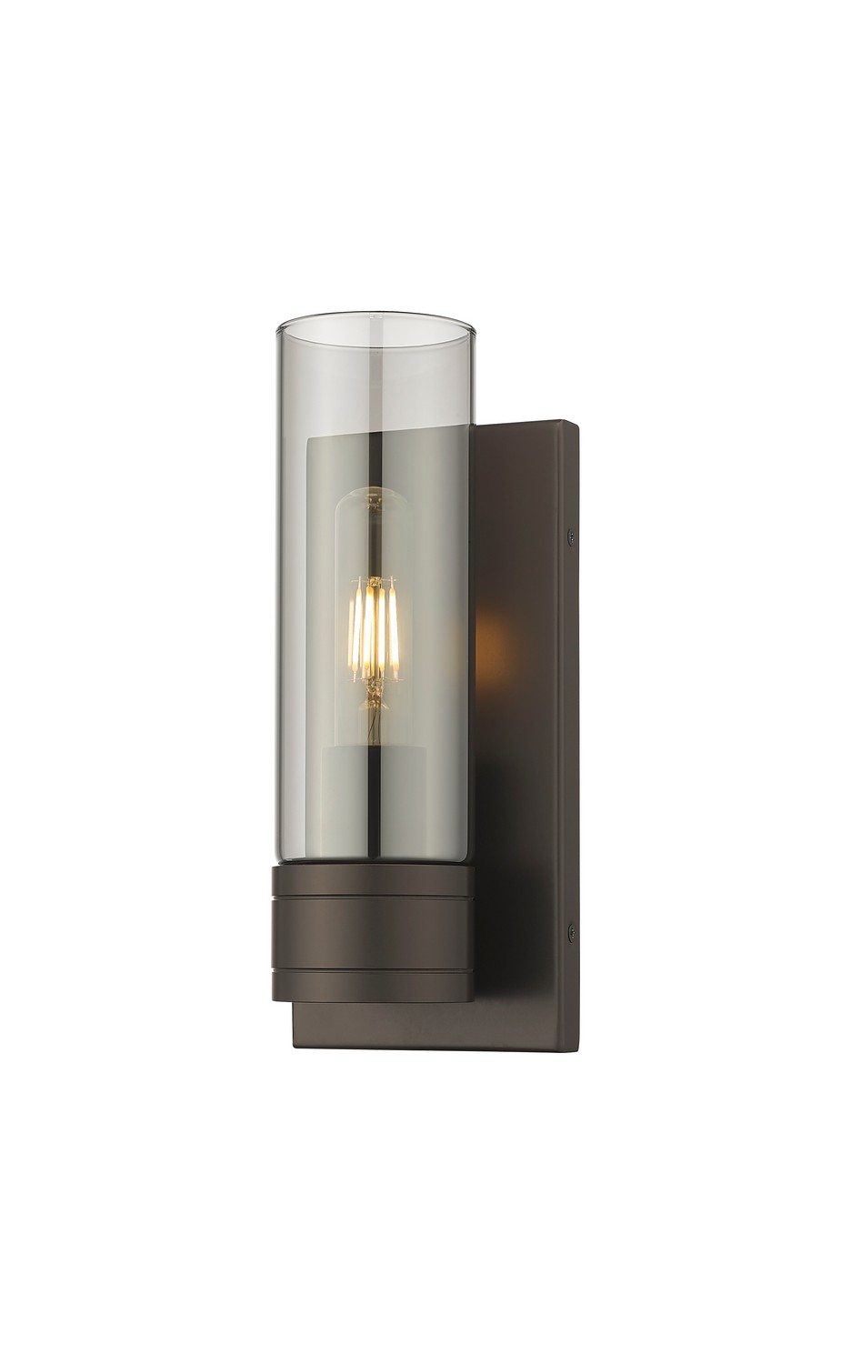 One Light Wall Sconce by Innovations - Downtown Urban Collection, Oil Rubbed Bronze Finish - 617-1W-OB-G617-8SM