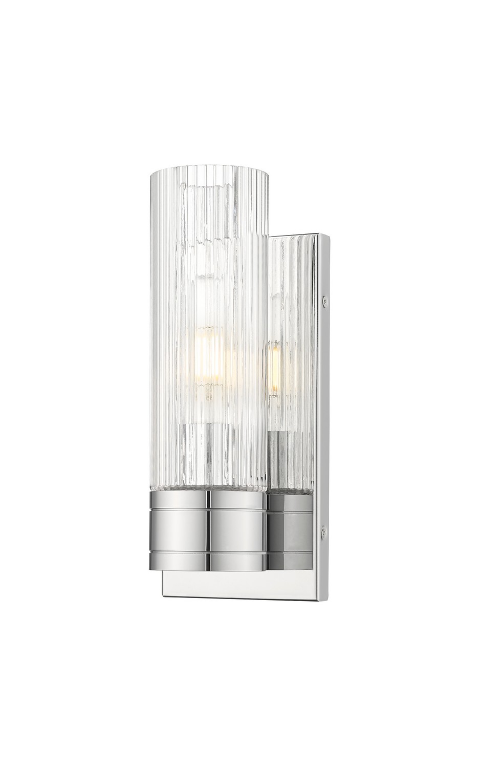 One Light Wall Sconce by Innovations - Downtown Urban Collection, Polished Chrome Finish - 617-1W-PC-G617-8SCL