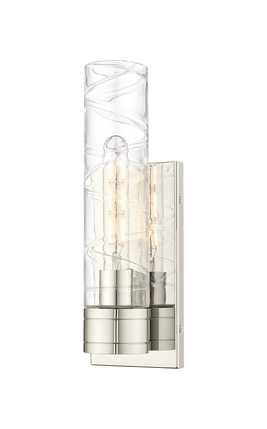 One Light Wall Sconce by Innovations - Downtown Urban Collection, Polished Nickel Finish - 617-1W-PN-G617-11DE