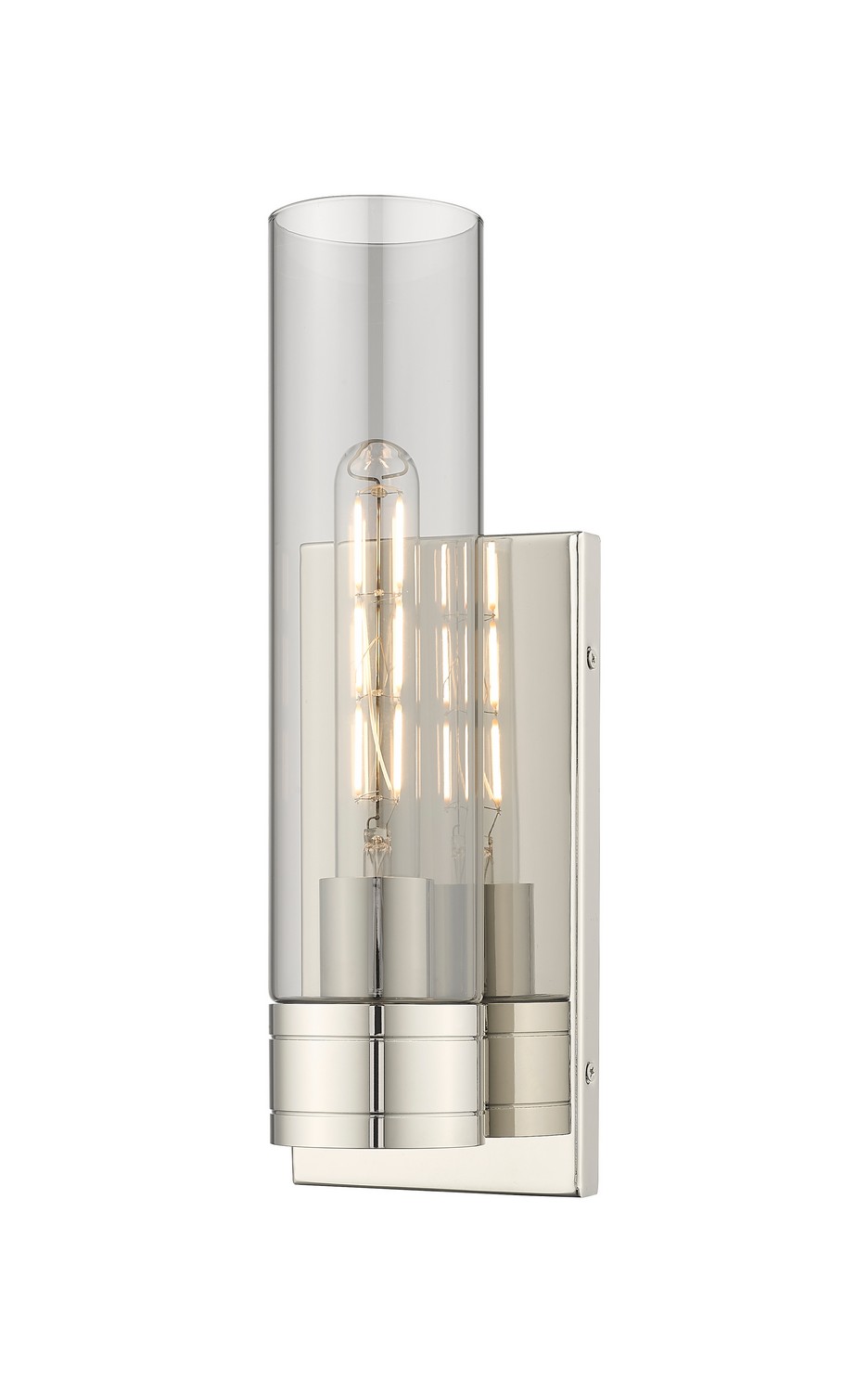 One Light Wall Sconce by Innovations - Downtown Urban Collection, Polished Nickel Finish - 617-1W-PN-G617-11SM