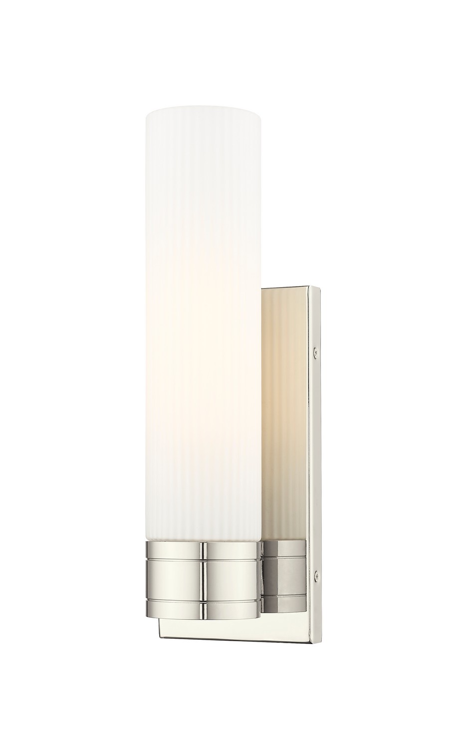 One Light Wall Sconce by Innovations - Downtown Urban Collection, Polished Nickel Finish - 617-1W-PN-G617-11SWH