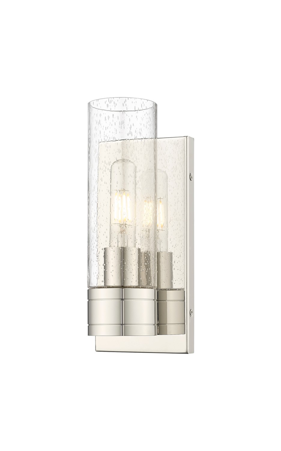 One Light Wall Sconce by Innovations - Downtown Urban Collection, Polished Nickel Finish - 617-1W-PN-G617-8SDY