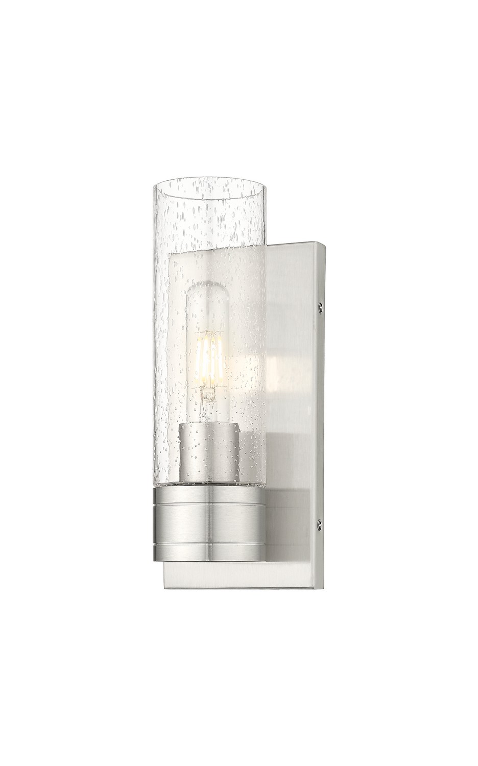 One Light Wall Sconce by Innovations - Downtown Urban Collection, Satin Nickel Finish - 617-1W-SN-G617-8SDY