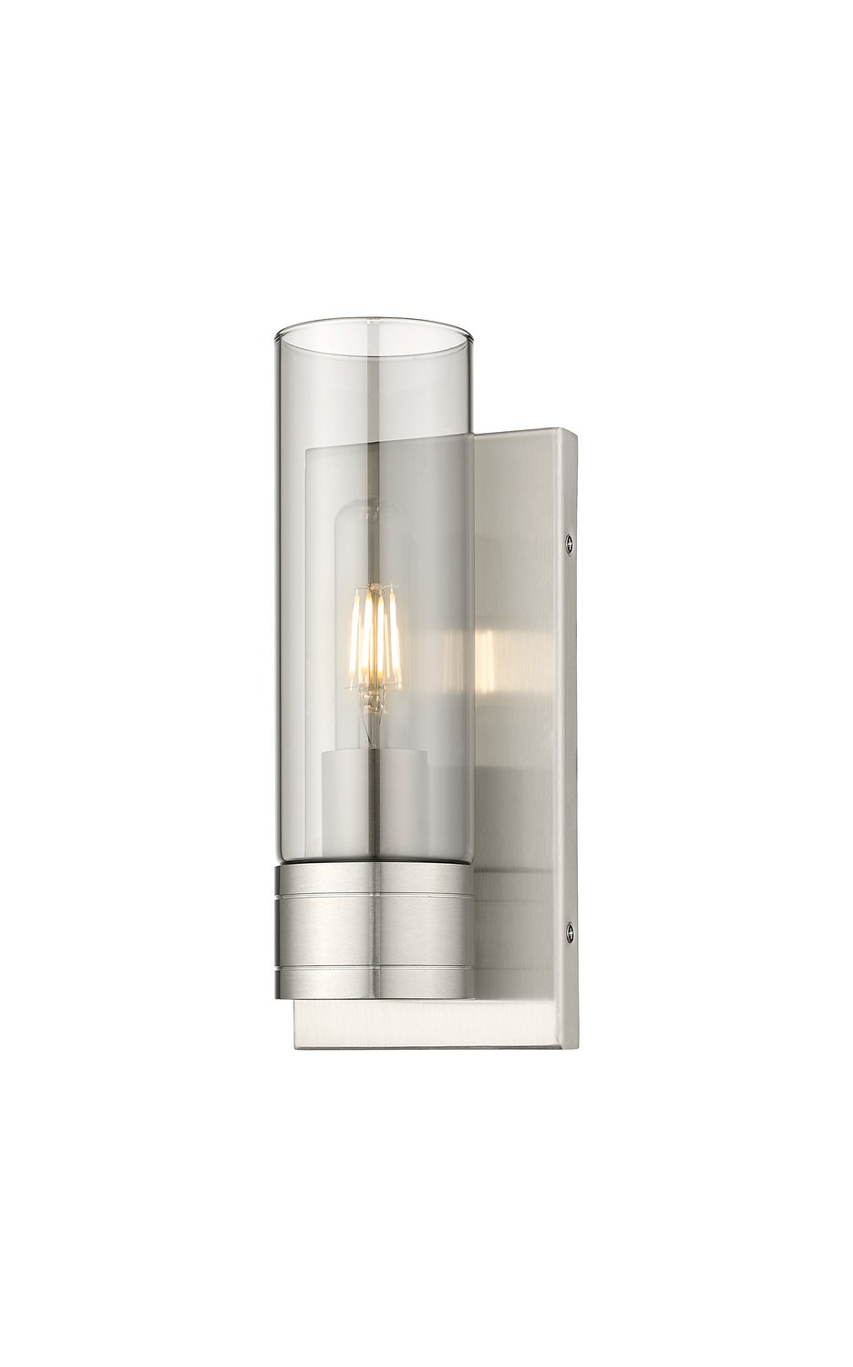 One Light Wall Sconce by Innovations - Downtown Urban Collection, Satin Nickel Finish - 617-1W-SN-G617-8SM