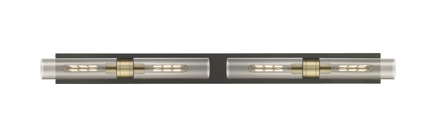Four Light Bath Vanity by Innovations - Downtown Urban Collection, Black Antique Brass Finish - 617L-4W-BAB-G617-11SM