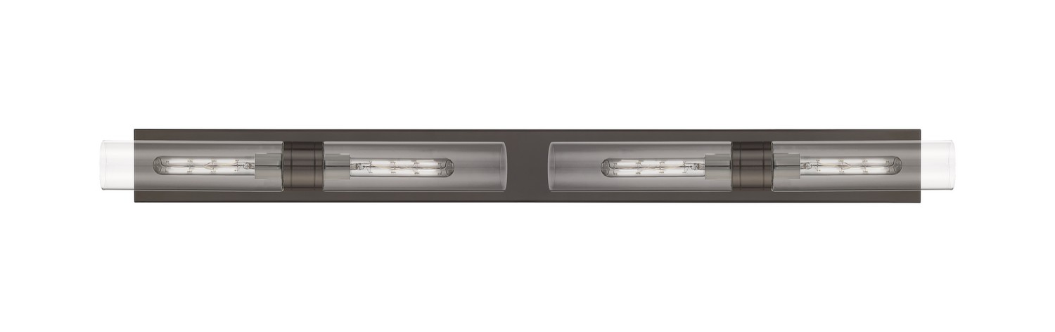 Four Light Bath Vanity by Innovations - Downtown Urban Collection, Oil Rubbed Bronze Finish - 617L-4W-OB-G617-11CL