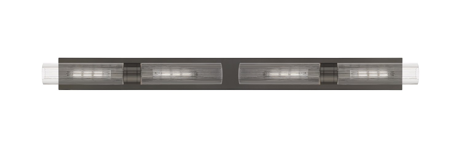 Four Light Bath Vanity by Innovations - Downtown Urban Collection, Oil Rubbed Bronze Finish - 617L-4W-OB-G617-11SCL