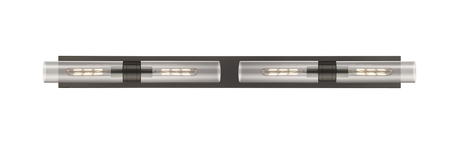 Four Light Bath Vanity by Innovations - Downtown Urban Collection, Oil Rubbed Bronze Finish - 617L-4W-OB-G617-11SM