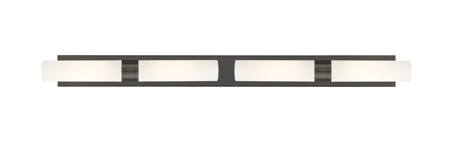 Four Light Bath Vanity by Innovations - Downtown Urban Collection, Oil Rubbed Bronze Finish - 617L-4W-OB-G617-11SWH