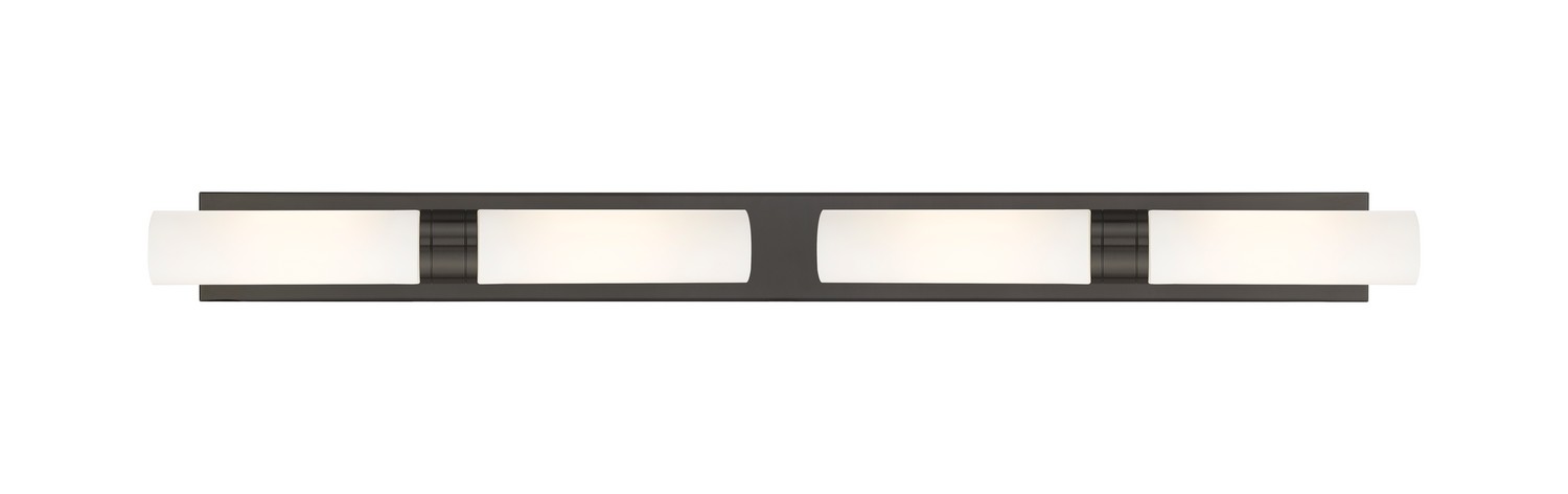 Four Light Bath Vanity by Innovations - Downtown Urban Collection, Oil Rubbed Bronze Finish - 617L-4W-OB-G617-11WH