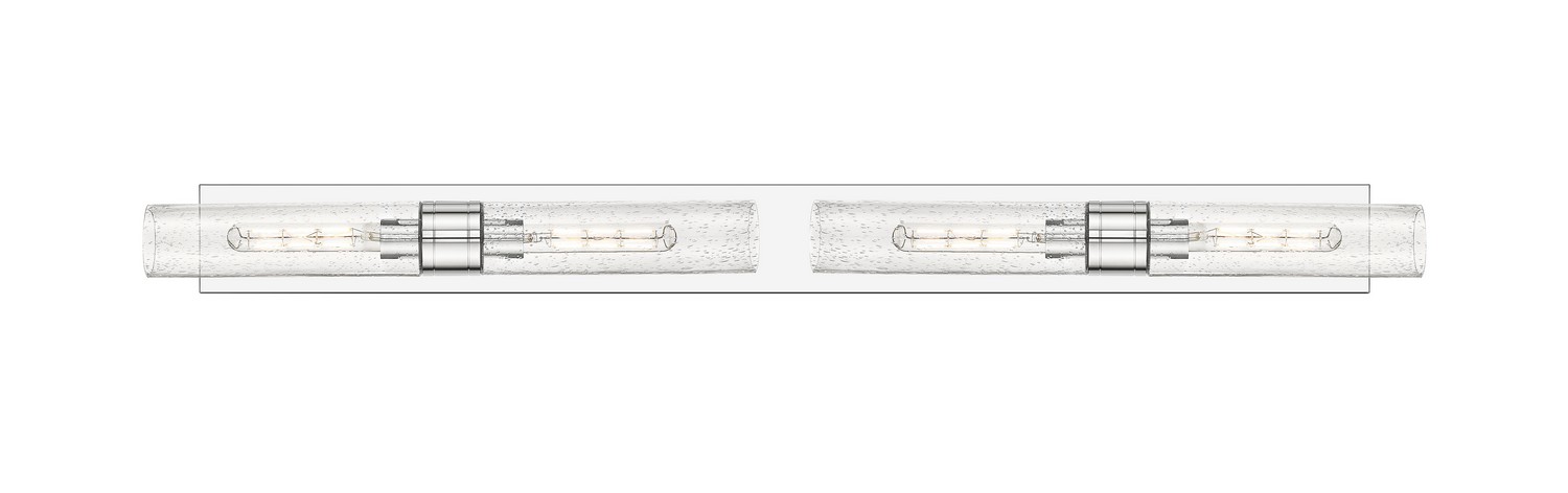Four Light Bath Vanity by Innovations - Downtown Urban Collection, Polished Chrome Finish - 617L-4W-PC-G617-11SDY